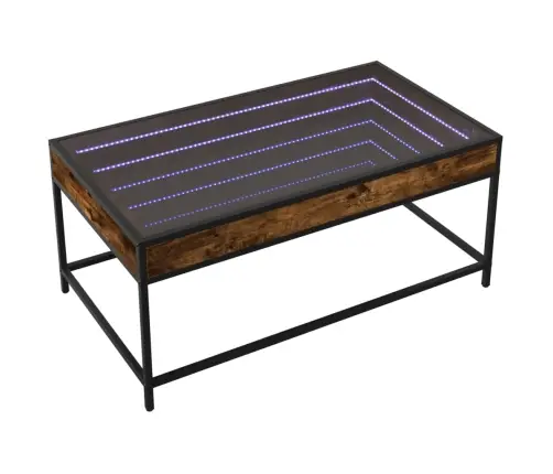 Kohvilaud Led-Tuledega, Suitsutatud Tamm, 90X50X41 Cm