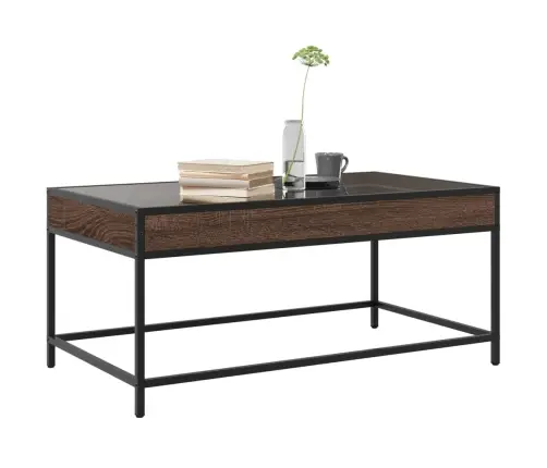 Kavos Staliukas Su Infinity Led Lemputėmis, Rudas, 90X50X41Cm