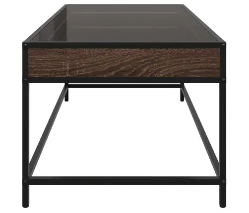 Kavos Staliukas Su Infinity Led Lemputėmis, Rudas, 90X50X41Cm