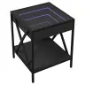 Kohvilaud Led-Tuledega, Must, 40X40X49 Cm