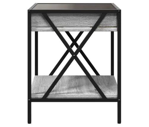 Kohvilaud Led-Tuledega, Hall Sonoma Tamm, 40X40X49 Cm Kohvilaud Led-Tuledega, Hall Sonoma Tamm, 40X40X49 Cm
