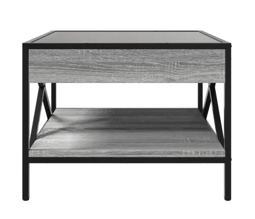 Kohvilaud Led-Tuledega, Hall Sonoma Tamm, 50X50X38 Cm Kohvilaud Led-Tuledega, Hall Sonoma Tamm, 50X50X38 Cm