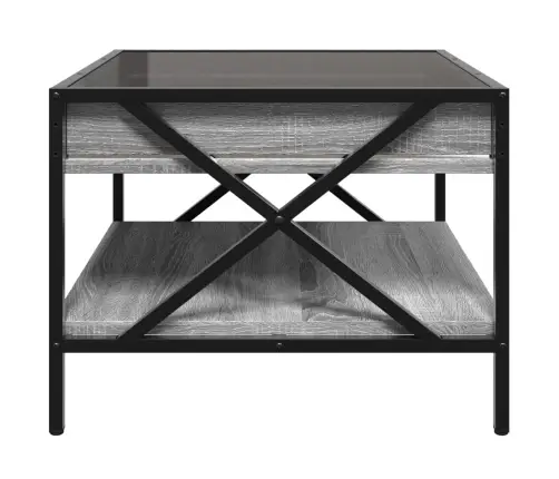 Kohvilaud Led-Tuledega, Hall Sonoma Tamm, 50X50X38 Cm Kohvilaud Led-Tuledega, Hall Sonoma Tamm, 50X50X38 Cm