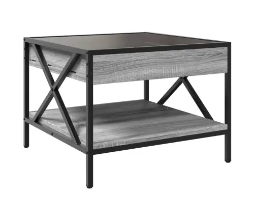 Kohvilaud Led-Tuledega, Hall Sonoma Tamm, 50X50X38 Cm Kohvilaud Led-Tuledega, Hall Sonoma Tamm, 50X50X38 Cm