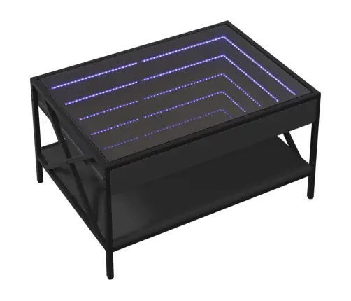 Kohvilaud Led-Tuledega, Must, 70X50X38 Cm