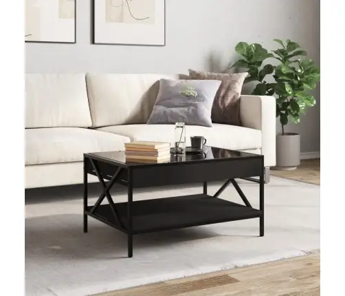 Kohvilaud Led-Tuledega, Must, 70X50X38 Cm