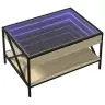 Kafijas Galdiņš Ar Led, Ozola Krāsa, 70X50X38 Cm Vidaxl