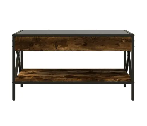 Kohvilaud Led-Tuledega, Suitsutatud Tamm, 70X50X38 Cm