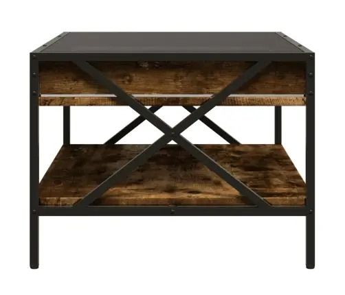 Kohvilaud Led-Tuledega, Suitsutatud Tamm, 70X50X38 Cm