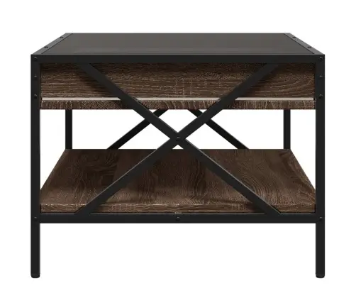 Kavos Staliukas Su Infinity Led Lemputėmis, Rudas, 70X50X38Cm