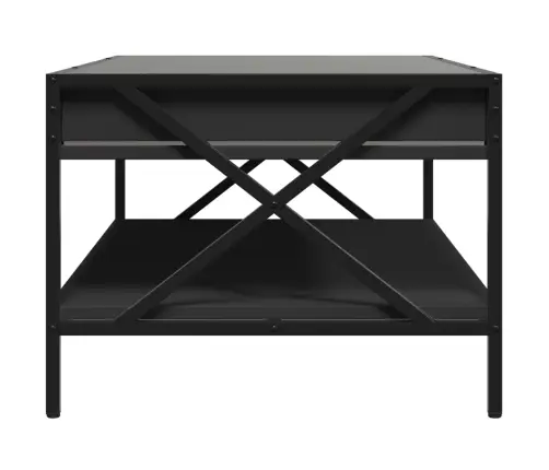 Kafijas Galdiņš Ar Led, Melns, 90X50X38 Cm Vidaxl