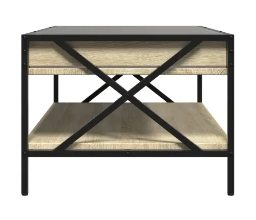 Kafijas Galdiņš Ar Led, Ozola Krāsa, 90X50X38 Cm Vidaxl