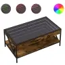 Kavos Staliukas Su Infinity Led Lemputėmis, Dūminis, 90X50X38Cm
