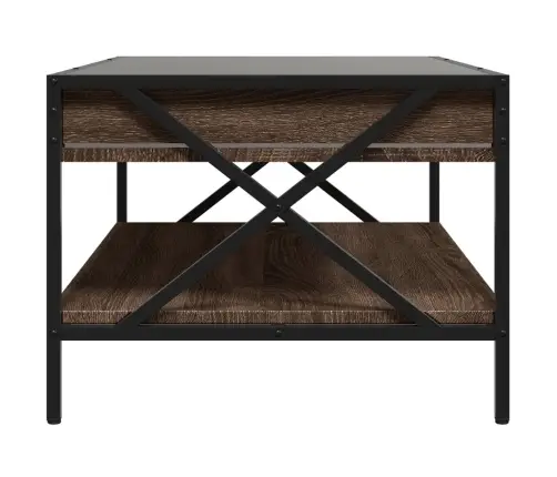 Kafijas Galdiņš Ar Led, Brūna Ozola, 90X50X38 Cm Vidaxl