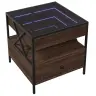 Kohvilaud Led-Tuledega, Pruun Tamm, 50X50X51 Cm