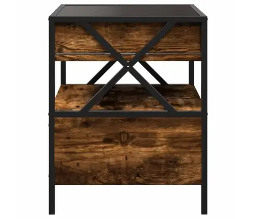 Kavos Staliukas Su Infinity Led Lemputėmis, Dūminis, 40X40X51Cm