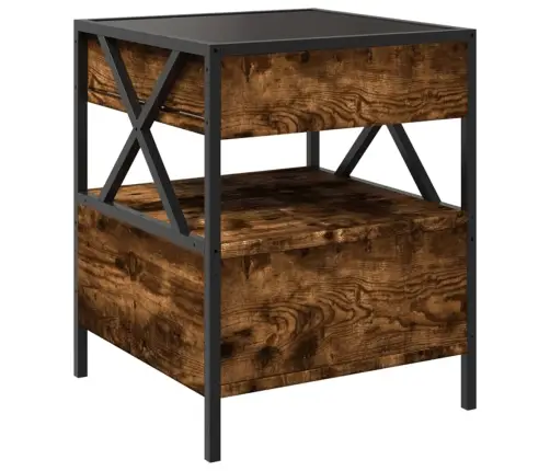 Kavos Staliukas Su Infinity Led Lemputėmis, Dūminis, 40X40X51Cm