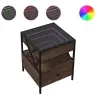 Kavos Staliukas Su Infinity Led Lemputėmis, Rudas, 40X40X51Cm