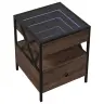 Kavos Staliukas Su Infinity Led Lemputėmis, Rudas, 40X40X51Cm
