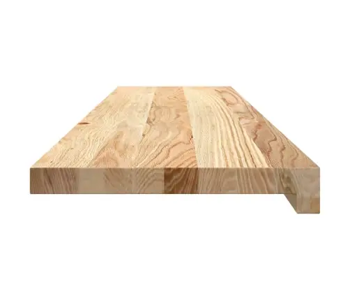 Kāpņu Paklāji, 4Gab., Neapstrādāts, 100X30X2Cm, Ozola Masīvkoks Vidaxl