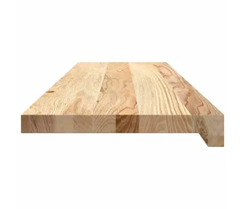 Kāpņu Paklāji, 8Gab., Neapstrādāts, 90X25X2 Cm, Ozola Masīvkoks Vidaxl