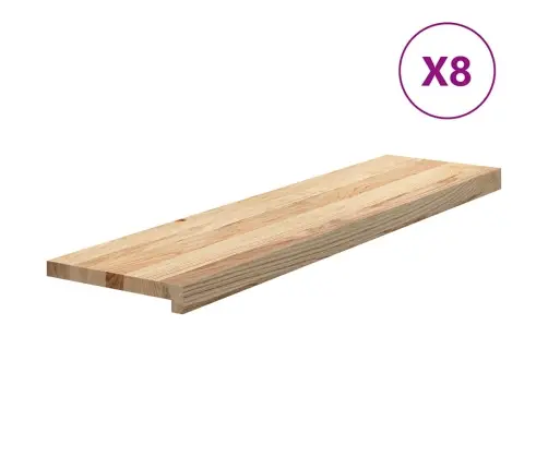 Trepiastmed 8 Tk, 100X30X2 cm Töötlemata Tammepuit
