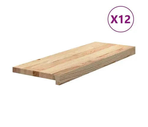 Trepiastmed 12 Tk, 70X25X2 cm Töötlemata Tammepuit