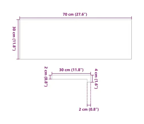 Trepiastmed 12 Tk, 70X30X2 cm Töötlemata Tammepuit
