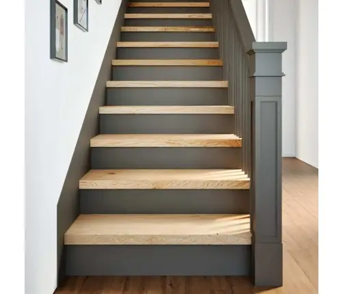 Laiptų Pakopos, 16 Vnt., Neapdorotas Ąžuolo Medienos Masyvas