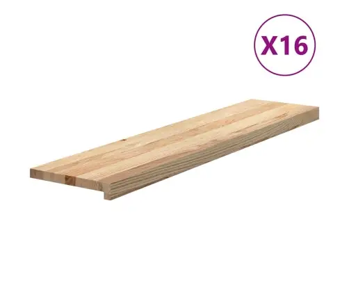 Laiptų Pakopos, 16 Vnt., Neapdorotas Ąžuolo Medienos Masyvas