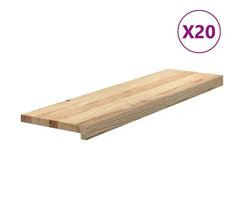 Laiptų Pakopos, 20 Vnt., Neapdorotas Ąžuolo Medienos Masyvas