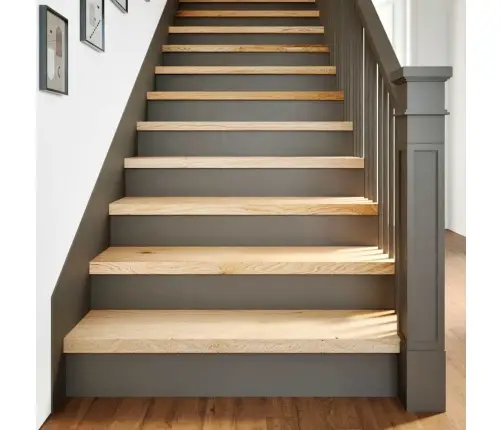 Laiptų Pakopos, 20 Vnt., Neapdorotas Ąžuolo Medienos Masyvas