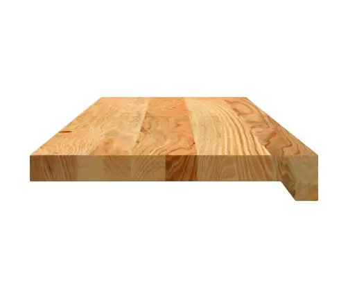 Kāpņu Paklāji, 4 Gab., Gaiši Brūna, 70X30X2 Cm, Ozola Masīvkoks Vidaxl