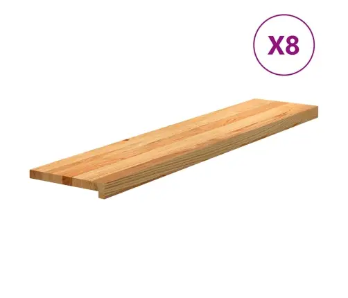 Kāpņu Paklāji, 8 Gab., Gaiši Brūna, 120X30X2Cm, Ozola Masīvkoks Vidaxl Kāpņu Paklāji, 8 Gab., Gaiši Brūna, 120X30X2Cm, Ozola Masīvkoks Vidaxl