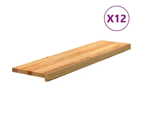 Trepiastmed 12 Tk, Helepruun, 100X25X2 cm Tammepuit