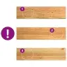 Trepiastmed 12 Tk, Helepruun, 100X30X2 cm Tammepuit
