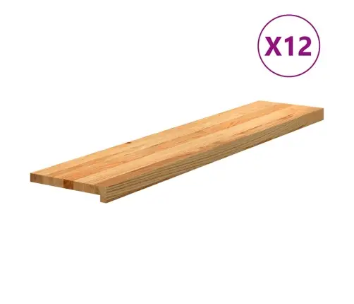 Laiptų Pakopos, 12Vnt., Šviesiai Rudos, Ąžuolo Medienos Masyvas