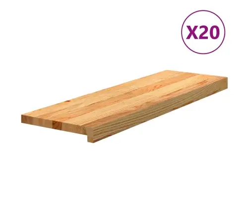 Trepiastmed 20 Tk, Helepruun, 80X25X2 cm Tammepuit