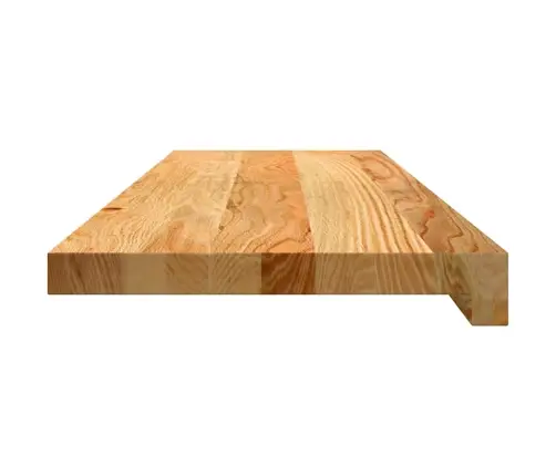 Kāpņu Paklāji, 20Gab., Gaiši Brūna, 80X25X2 Cm, Ozola Masīvkoks Vidaxl