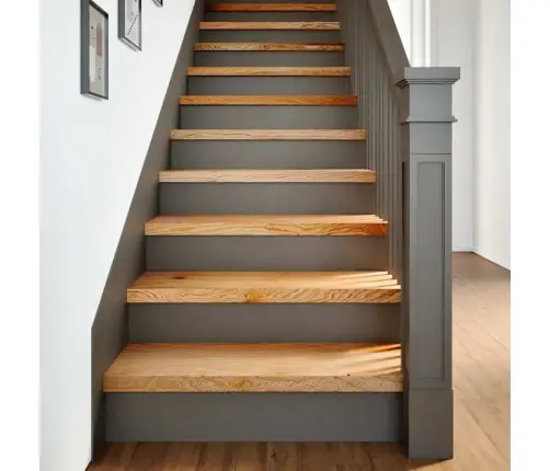 Kāpņu Paklāji, 20Gab., Gaiši Brūna, 80X30X2 Cm, Ozola Masīvkoks Vidaxl