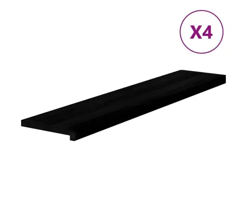 Laiptų Pakopos, 4 Vnt., Tamsiai Rudos, Ąžuolo Medienos Masyvas