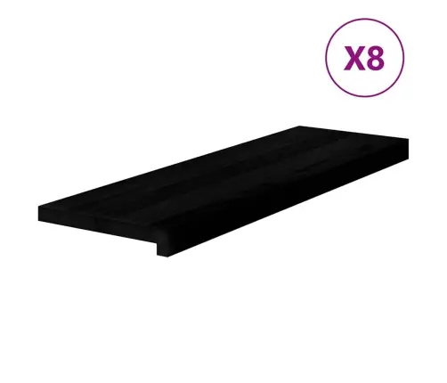 Trepiastmed 8 Tk, Tumepruun, 80X30X2 cm Tammepuit