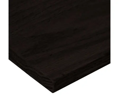 Kāpņu Paklāji, 12Gab., Tumši Brūna, 110X25X2Cm, Ozola Masīvkoks Vidaxl