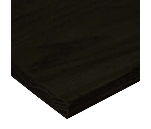 Kāpņu Paklāji, 12Gab., Tumši Brūna, 100X30X2Cm, Ozola Masīvkoks Vidaxl