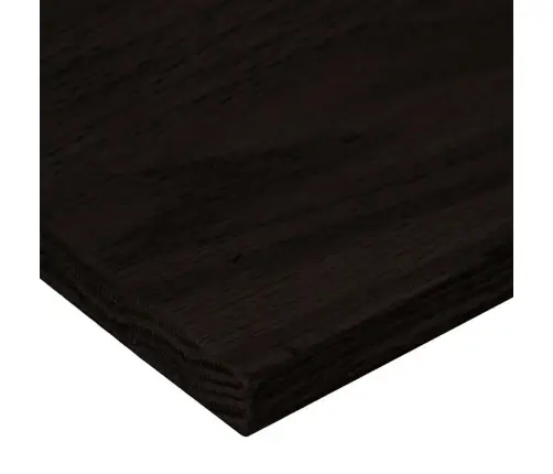 Kāpņu Paklāji, 12Gab., Tumši Brūna, 110X30X2Cm, Ozola Masīvkoks Vidaxl