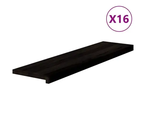 Trepiastmed 16 Tk, Tumepruun, 100X25X2 cm Tammepuit