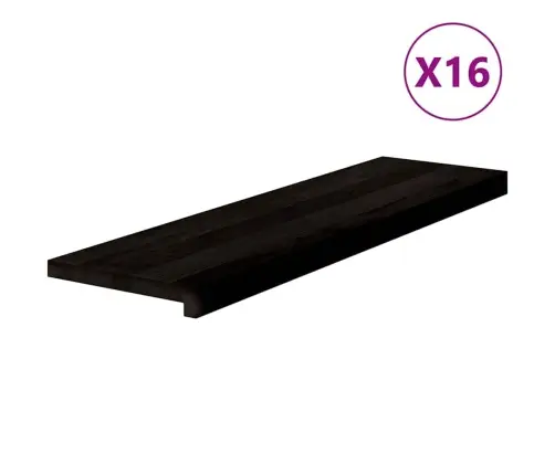 Trepiastmed 16 Tk, Tumepruun, 90X30X2 cm Tammepuit