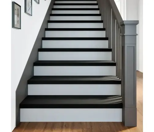 Kāpņu Paklāji, 20Gab., Tumši Brūna, 100X30X2Cm, Ozola Masīvkoks Vidaxl