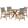 5-Daļīgs Dārza Mēbeļu Komplekts, Akācijas Masīvkoks Vidaxl