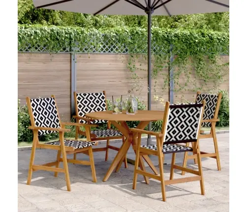 5-Daļīgs Dārza Mēbeļu Komplekts, Akācijas Masīvkoks Vidaxl